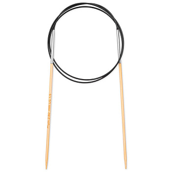 222503 PRYM Спицы круговые для вязания Prym 1530 2,5мм 80см, бамбук, натуральный