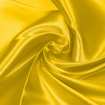 Ткань Атлас-сатин 67 г/м² 100% полиэстер шир.150 см арт.AS.30 цв.желтый рул.100м