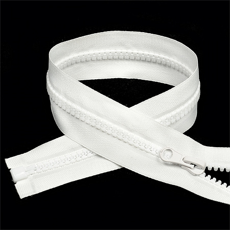 Молния Mzip трактор №5 1 замок усил.зв., 50см, цв.F101 белый уп.10шт