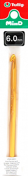 Tulip Крючок для вязания MinD арт.TA-0029E  6мм, сталь / золотистый