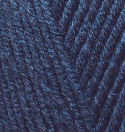 Пряжа для вязания Ализе LanaGold Fine (49% шерсть, 51% акрил) 5х100г/390м цв.058 т.синий