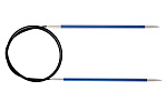 47129 Knit Pro Спицы круговые для вязания Zing 4мм/80см, алюминий