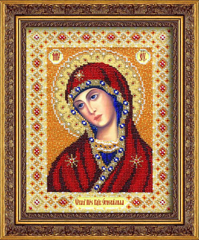 Набор для вышивания бисером ПАУТИНКА арт.Б-1025 Богородица Огневидная 20х25 см