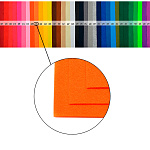 Фетр листовой жесткий IDEAL 1мм 20х30см арт.FLT-H1 уп.10 листов цв.645 бл.оранжевый упак (10 шт)