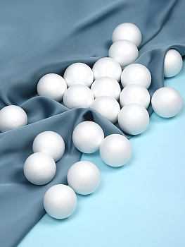 Набор шаров из пенопласта 50 мм (уп.20шт)