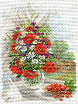Рисунок на канве МАТРЕНИН ПОСАД арт.37х49 - 1687 Полевые цветы