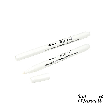 Маркер для ткани смываемый 1mm Maxwell WW10 белый