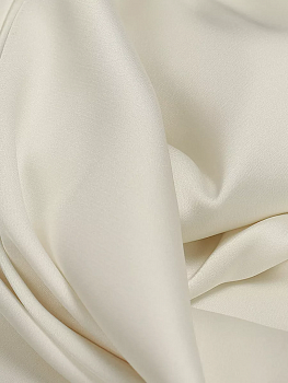 Ткань шелк Армани 90г/м² 97% ПЭ 3% Спандекс шир.150см арт.TBYArm-073 цв.73 молочный (айвори) уп.2м