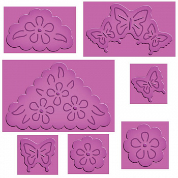 Набор ножей арт. S4-382 Бабочки и цветы
