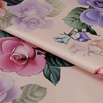 Ткань шелк Армани креп 90 г/м² 97% полиэстер, 3% лайкра шир.148 см арт.T.0346.5 цв.05 розовый рул.25м