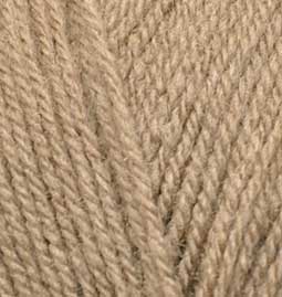 Пряжа для вязания Ализе Superlana TIG (25% шерсть, 75% акрил) 5х100г/570 м цв.584 молочно-коричневый
