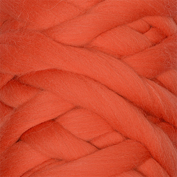 Пряжа для вязания КАМТ Супер толстая (100% шерсть п/т) 1х500г/40м цв.124 т.коралл