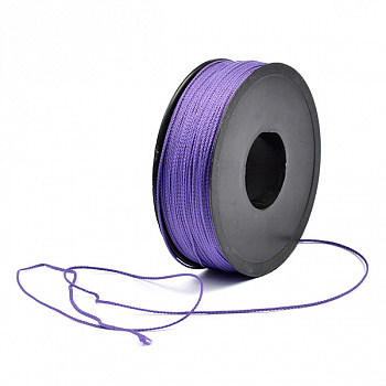 Шнур для мокасин, 1с-16, 1.5мм, цв. фиолетовый 200 м