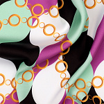 Ткань шелк Армани креп 90 г/м² 97% полиэстер, 3% лайкра шир.148 см арт.T.0655.6 цв.06 фиолетовый рул.25м