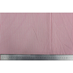 Ткань Штапель микро полоска ЭТ-07с5 108г/м2 100% вискоза шир.147см цв.красный/белый уп.10м