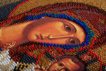 Набор для вышивания бисером КРОШЕ арт. В-148 Казанская Богородица 19x23 см