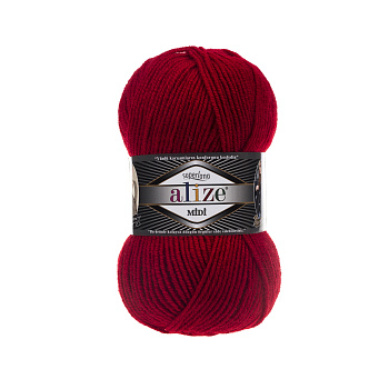 Пряжа для вязания Ализе Superlana midi (25% шерсть, 75% акрил) 5х100г/170м цв.056 красный