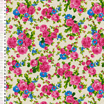 Ткань лен Розарий 10461, 140г/м², 30% лен + 70% хлопок, шир.150см, цв.07 отб/розовый рул.42м
