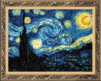 Набор для вышивания РИОЛИС арт.1088 Ван Гог. Звездная ночь 40х30 см