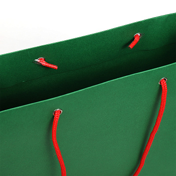 Шнурок для пакетов с крючком вязаный полипропилен пп5 d5мм L40см цв.18 красный (уп 100шт/50пар)