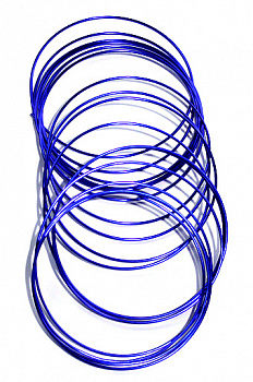 Проволока 115/55 круглая- синяя (Ø1,5мм х 5м)