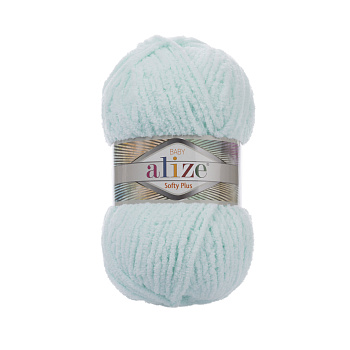 Пряжа для вязания Ализе Softy Plus (100% микрополиэстер) 5х100г/120м цв.015 водяная зелень