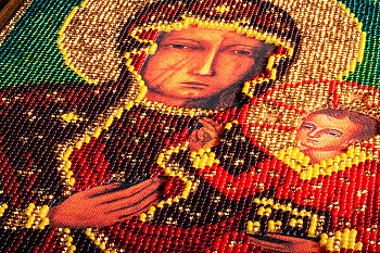 Набор для вышивания бисером КРОШЕ арт. В-194 Ченстоховская Богородица 19х27 см