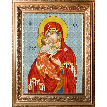 Рисунок на ткани (Бисер) КОНЁК арт. 9247 Богородица Владимирская 29х39 см