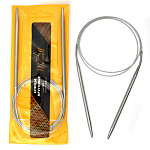 Спицы для вязания круговые Maxwell Gold, металлические на тросике арт.120-50 5,0 мм /120 см