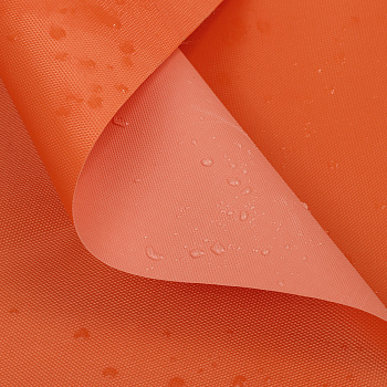 Ткань Оксфорд 420 D PVC, 100% ПЭ шир.150см цв.161 оранжевый уп.5м