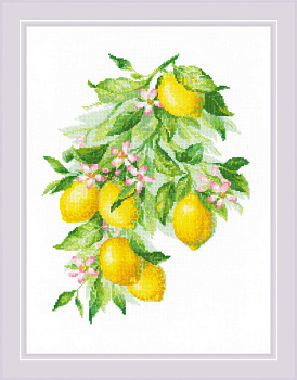 Набор для вышивания РИОЛИС арт.2054 Яркие лимоны 30х40 см