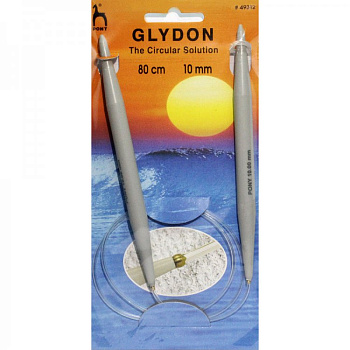 49312 PONY GLYDON Спицы круговые для вязания 10,00 мм/80 см, пластик
