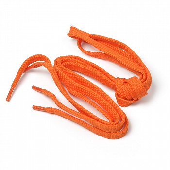 Шнурки плоские 9 мм 7с859 длина 100 см, компл.2шт, цв.оранжевый