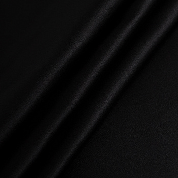 Ткань Атлас стрейч 130 г/м² 95% полиэстер, 5% спандекс шир.150 см арт.Р.37704.25 цв.25 черный рул.25м (±5м)
