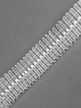 Лента шторная 40мм IDEAL сборка: универсальная арт.401-0 цв. прозрачный уп.20м