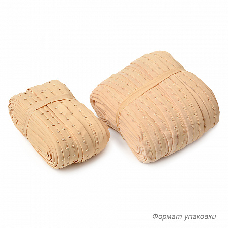 Крючки на ленте 2 ряда на мягкой основе шир.40мм TBY-82650 цв.бежевый уп. 45,7м