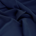 Ткань креп-шифон арт.TBY.8021-112 плот.105г/м2 100% ПЭ шир. 150см цв.112 синий рул.25м