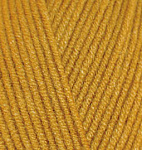 Пряжа для вязания Ализе Cotton gold (55% хлопок, 45% акрил) 5х100г/330м цв.002 горчичный