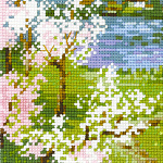 Набор для вышивания РИОЛИС арт.1524 Яблони в цвету 24х18 см