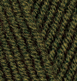 Пряжа для вязания Ализе Lana Gold Plus (49% шерсть, 51% акрил) 5х100г/140м цв.214 оливковый