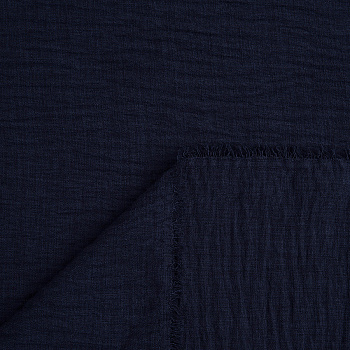 Ткань Лен Киви 175 г/м² 100% полиэстер шир.148 см арт.Р.94148.33 т.синий рул.35м (±5м)