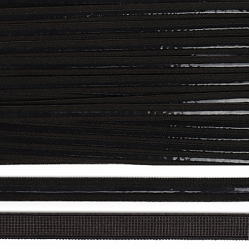 Резинка TBY бельевая с силиконом 10мм арт.61 черный F322 уп.50м
