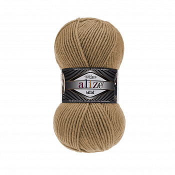 Пряжа для вязания Ализе Superlana midi (25% шерсть, 75% акрил) 5х100г/170м цв.499 верблюжий