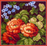 Набор для вышивания МАТРЕНИН ПОСАД арт.41х41 - 1095 Розовые цветы