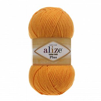 Пряжа для вязания Ализе Cotton gold plus (55% хлопок, 45% акрил) 5х100г/200м цв.083 тыква