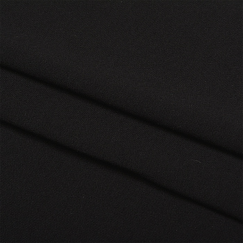 Ткань трикотаж Кулирка хлопок 145г опененд 100+100см черный уп.6м