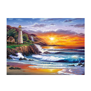Картина по номерам с цветной схемой на холсте Molly арт.KK0618 Красивый закат (19 цветов) 30х40 см