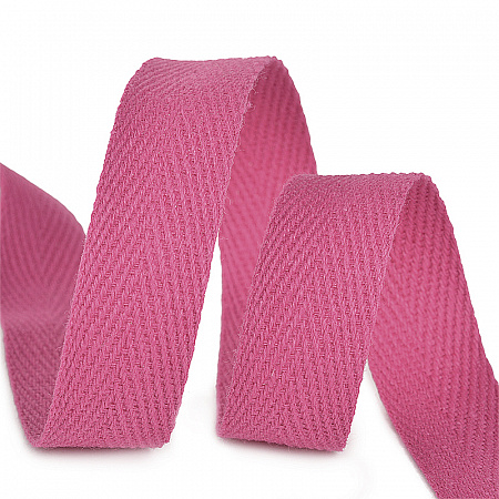 Лента-тесьма 15мм киперная 3,8г хлопок TBY.CT цв.A1402 розовый неон уп.5м