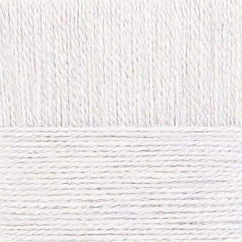 Пряжа для вязания ПЕХ Ангорская тёплая (40% шерсть, 60% акрил) 5х100г/480м цв.001 белый