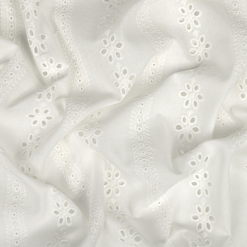 Ткань шитье TBY-8002-01 100г/м2 100% хлопок шир.150см цв.белый уп.3м